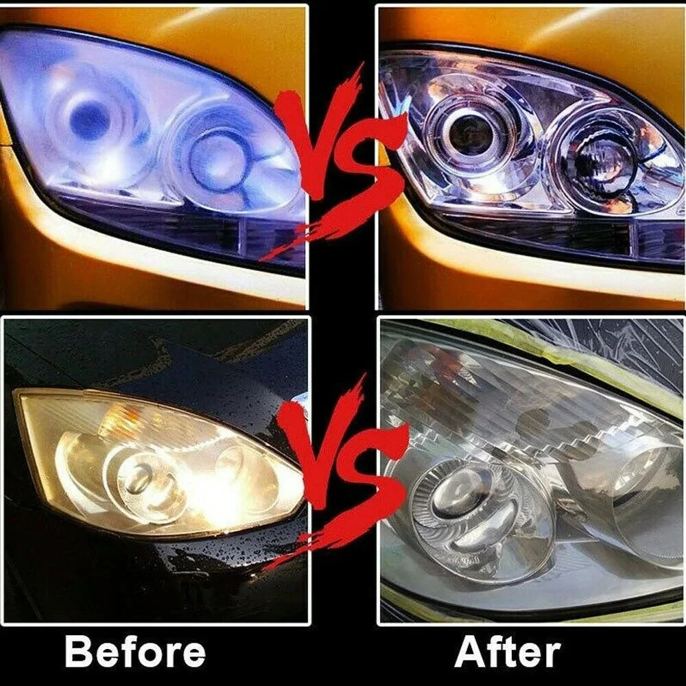Car Headlight Restoration Polishing Kits Headlamp Scratch Remover Repair Cleaning Paste Remove Oxidation Headlight Polish Liquid - Image 4