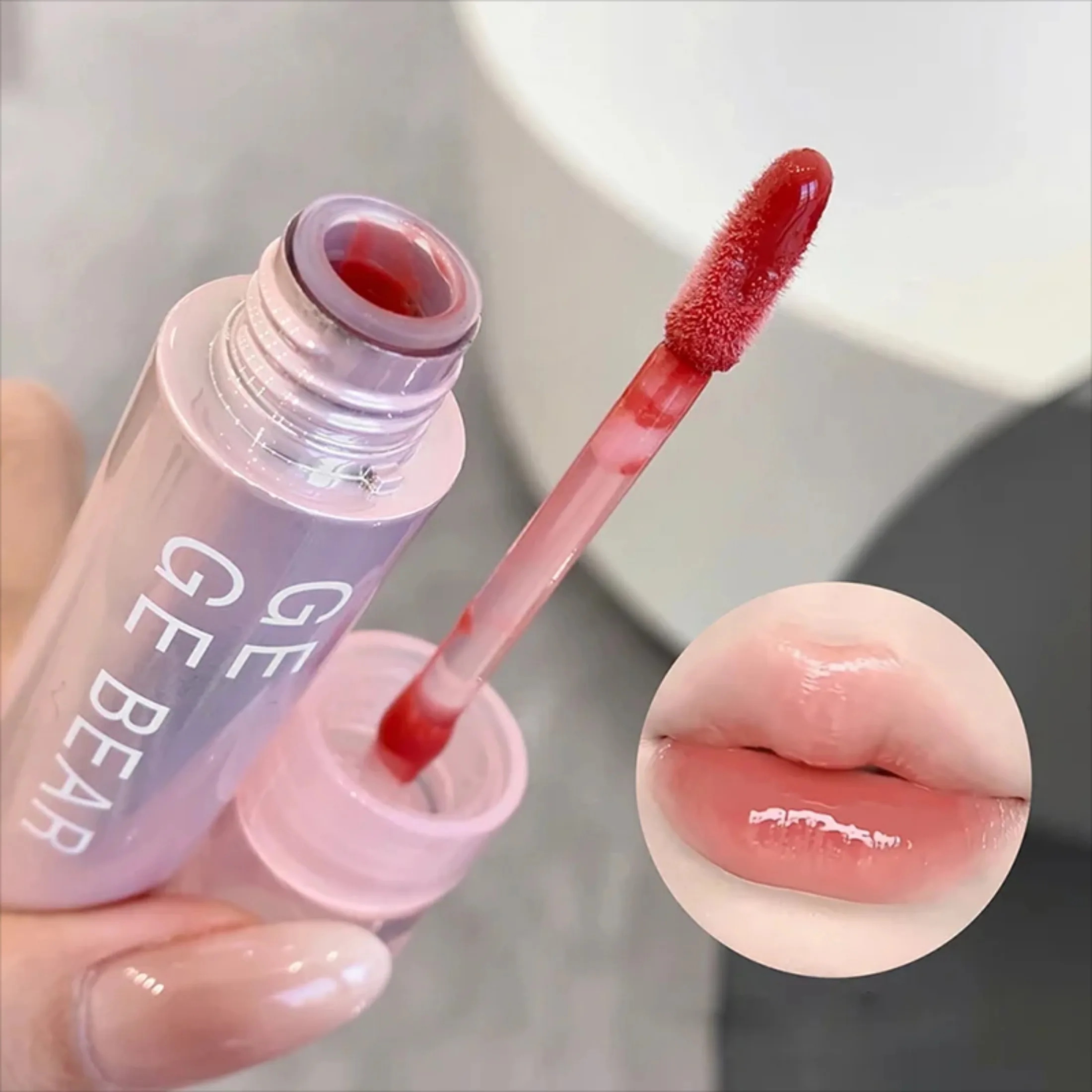 Water Sense Ice Translucent Color Lip Gloss Mirror Water Light Toot Lips Appear Tender Pure Water To Hold Makeup Lip Glaze