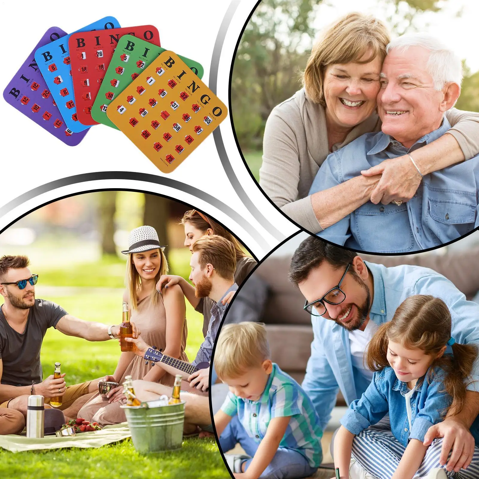 5pcs Sliding Bingo Game Cards With Blinds And Sliders, Logic Thinking Puzzle Game Cards, Lottery Cards Fingertip Party Game Card view 6