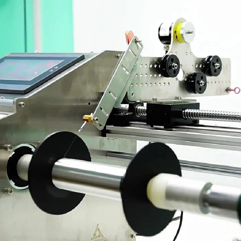 LY FCW-30 Fiber Optic Coil Winding Machine 30km Length Roll Spool Max Width 400mm Diameter 300mm Compatible For 0.025mm Wire
