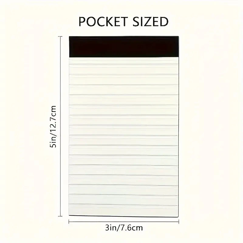 10-Pack Notepad Pocket-Sized Lined Notepads Stationery Supplies 30 Sheets Each Memo Pad Notebooks Writing Pads Office School