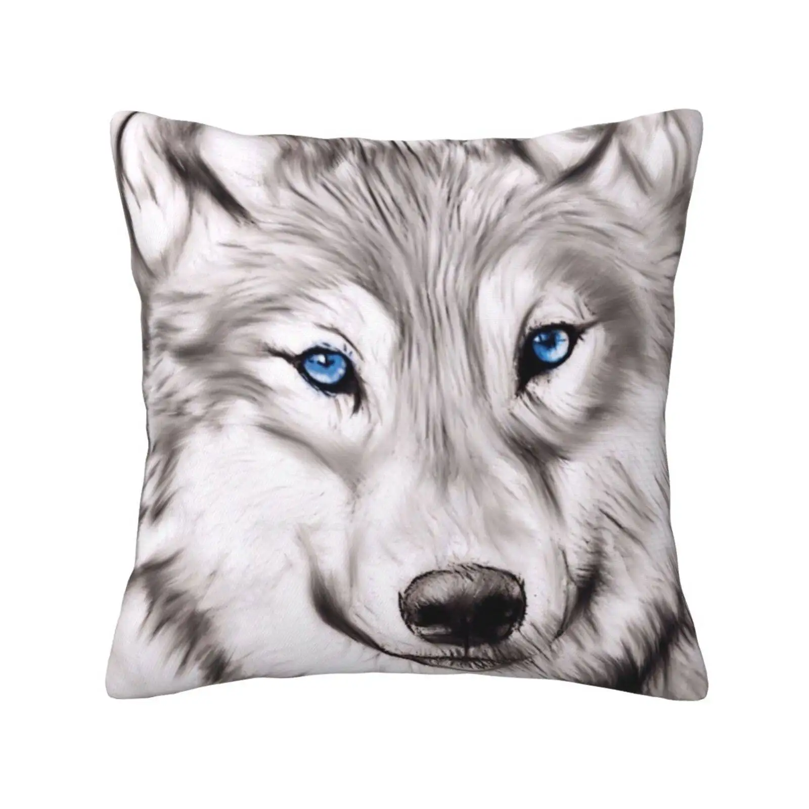 Wolf Fashion Sofa Throw Pillow Cover Pillowcase Wolf Animal Wild Face Stunning