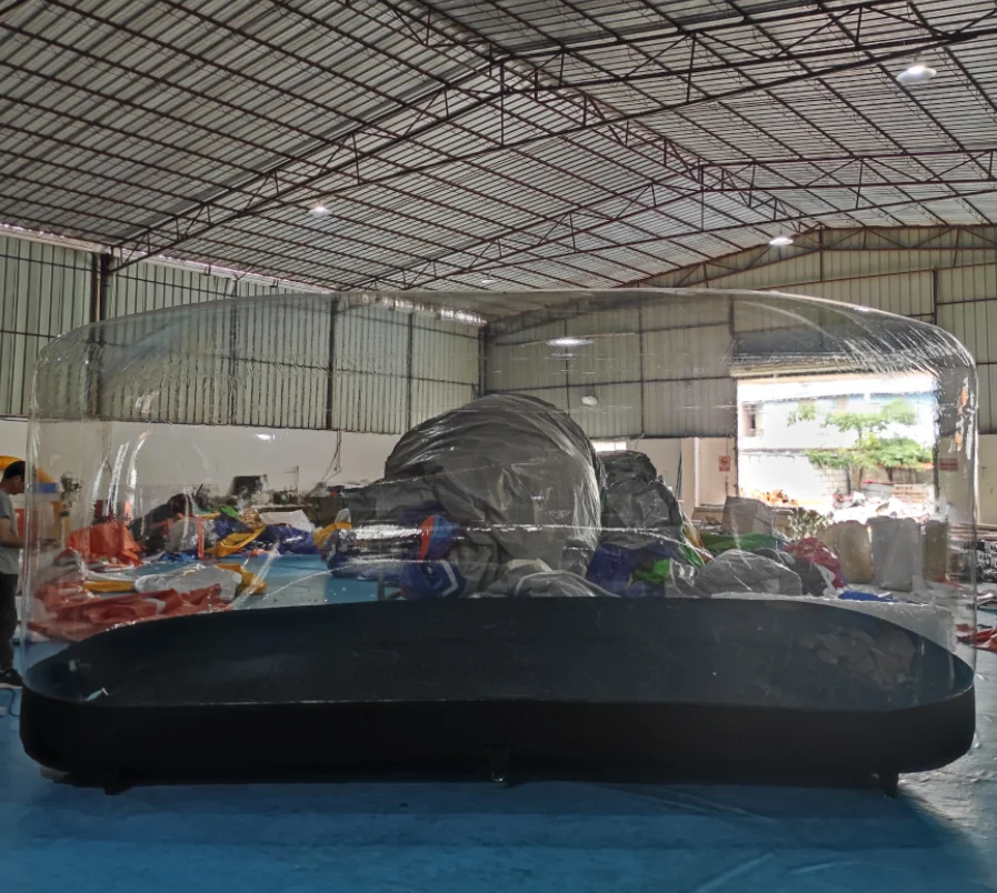 Factory Custom air Tight Indoor and Outdoor PVC Inflatable Car Tent Car Accessories Inflatable Bubble Cover