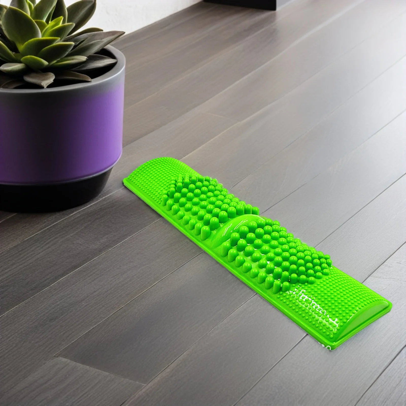 

1 шт., зеленая массажная пластина для ног, пластиковый терапевтический коврик для пятки, облегчение свода стопы, массажная пластина для ног, улучшает общее хорошо