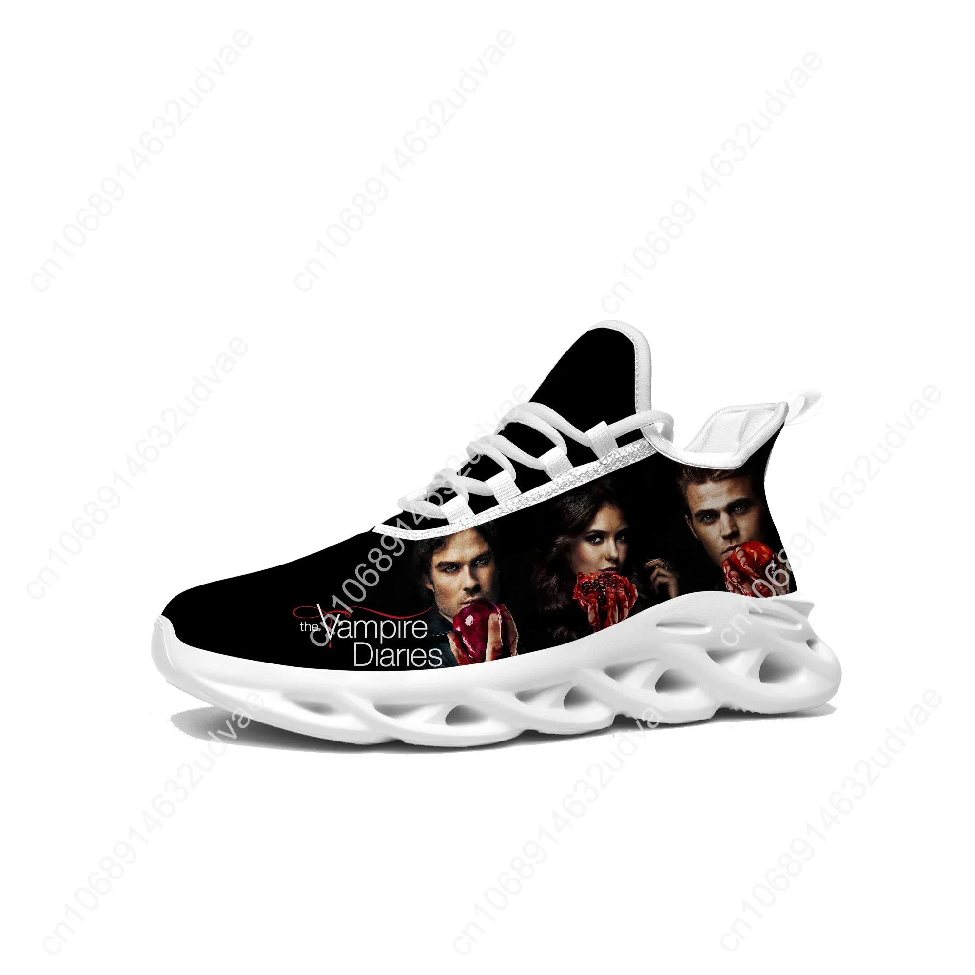 The Vampire Diaries Damon Salvatore Flats Sneakers Mens Womens Sports Running Shoes High Quality Sneaker Customized Made Shoe