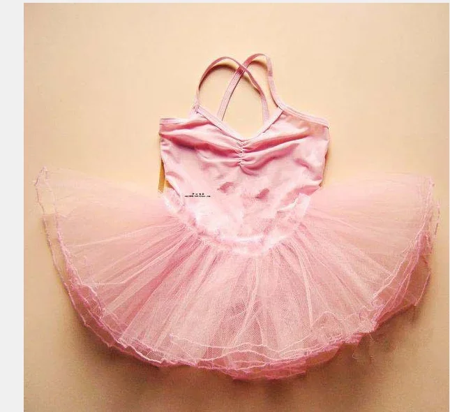 1 teile/los Mädchen Ballett Kleid Kinder Mädchen Tanz Süßigkeiten Farbe Kleid Kinder Ballett Kostüme Mädchen tanzen Trikot Kleid