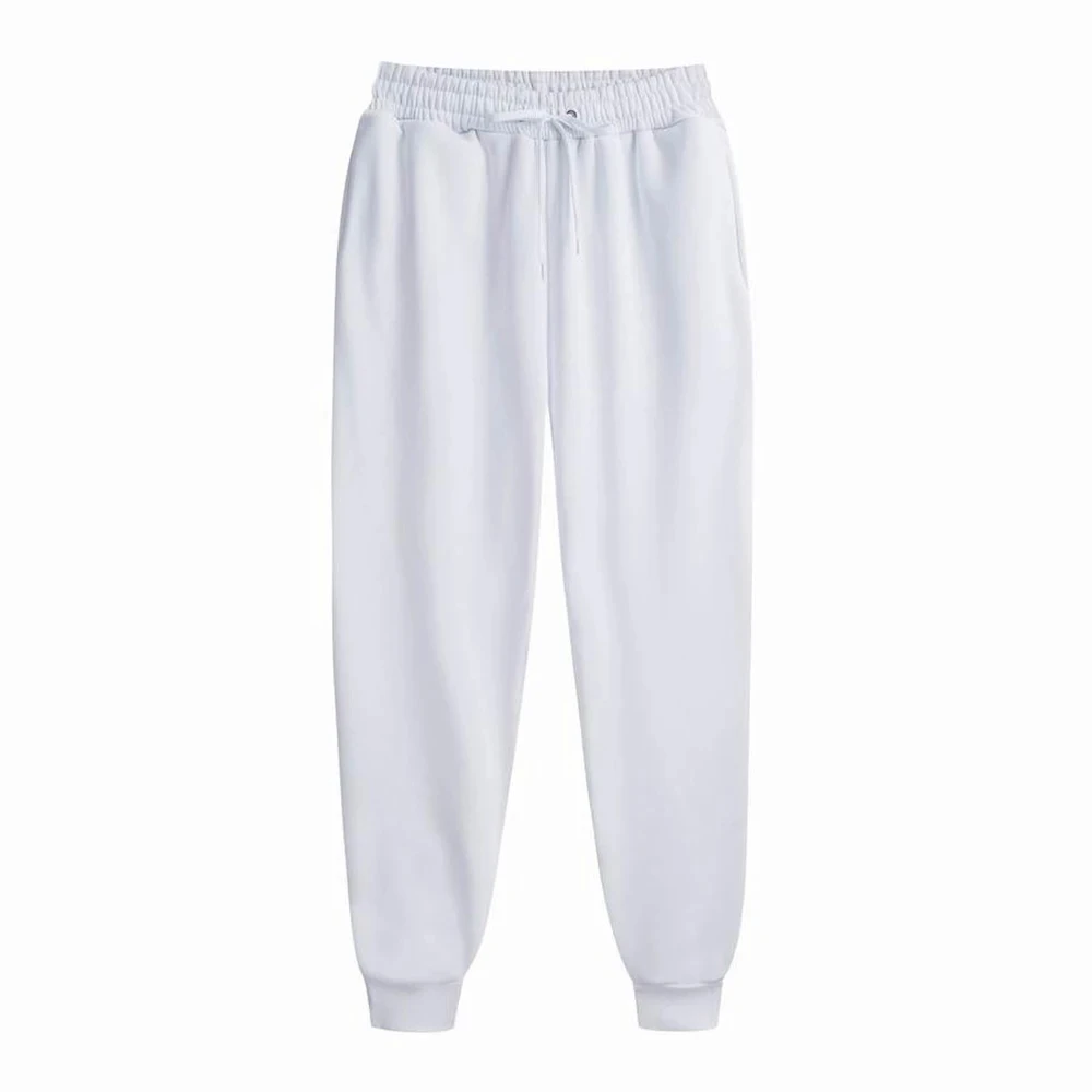 Men Women Sweatpants Spring Autumn Fleece Pants Sport Long Pants Casual Drawstring Pockets Trousers Oversize Sweatpants Couple