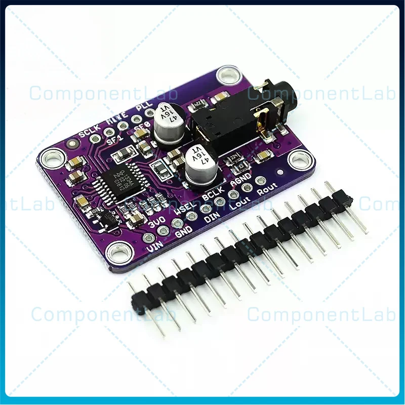 5-15pcs UDA1334A I2S Stereo Audio Decoder Module