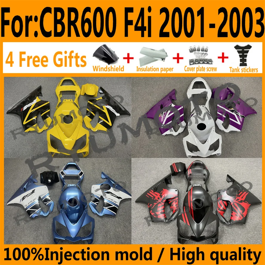 NEW ABS Motorcycle Fairings kit fit for CBR600 F4i CBR 600 CBR600F4i fs 2001 2002 2003 bodywork full Plastic Fairing kits