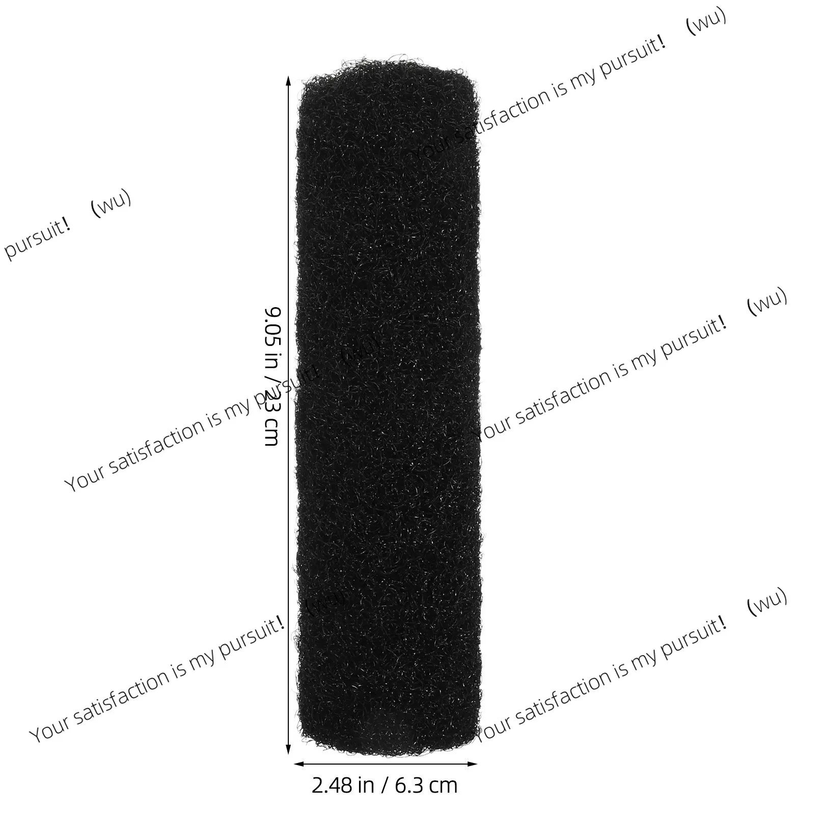 For Smooth Even Compound Application Texture Wall Roll on 9 Inch Black Drywall Putty Roller Brush High Elasticity Nylon Bristles