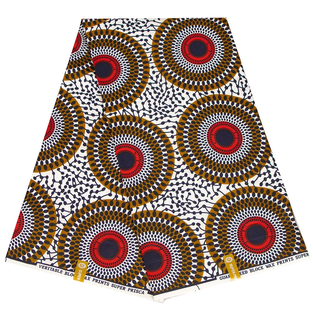 Africa Ankara Prints Batik Pagne Wax Fabric African Dress Craft DIY Sewing Textile 100% Polyester High Quality Nigeria Tissu