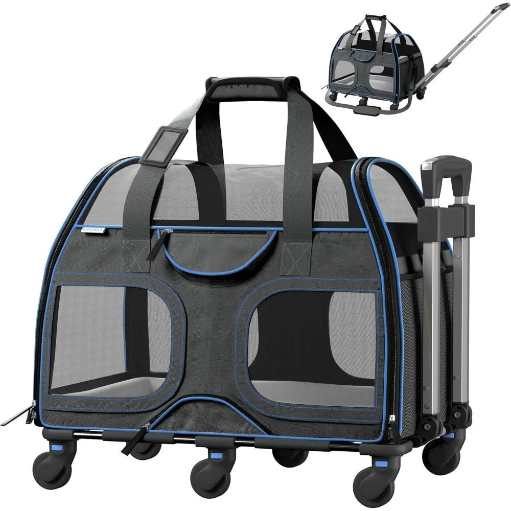 Pet Carrier - Airline Approved Dog Carrier - TSA Approved Pet Carrier for Small Dogs and Cats - Travel Airplane Dog Carriers