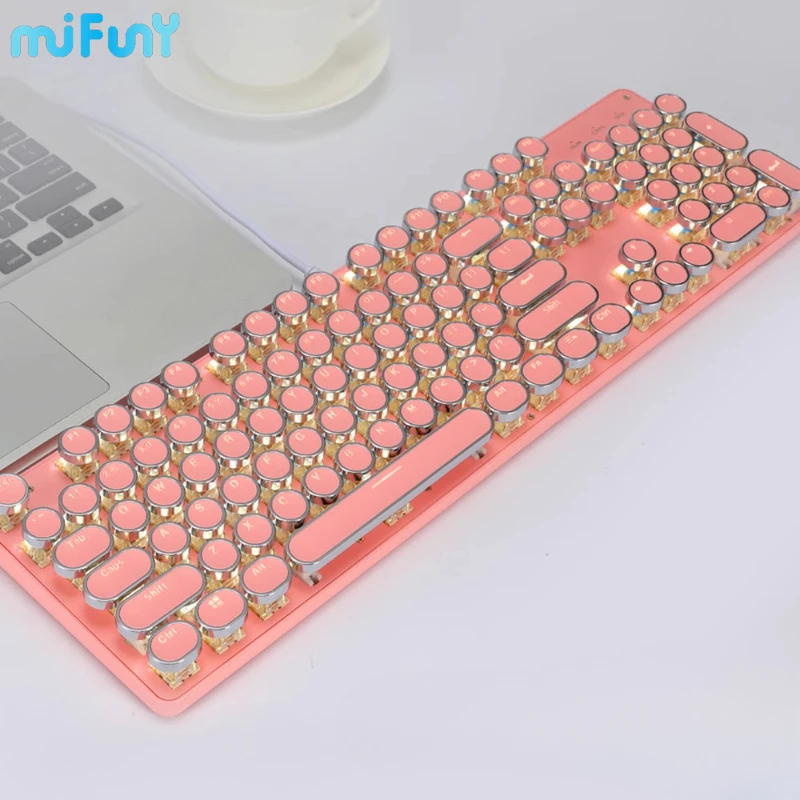 Imagem -06 - Mifuny-coreano Keycaps Keycaps Handle Low Profile 104 Key Universal Round Pbt para Cherry Teclado Mecânico Backlit Alta Qualidade