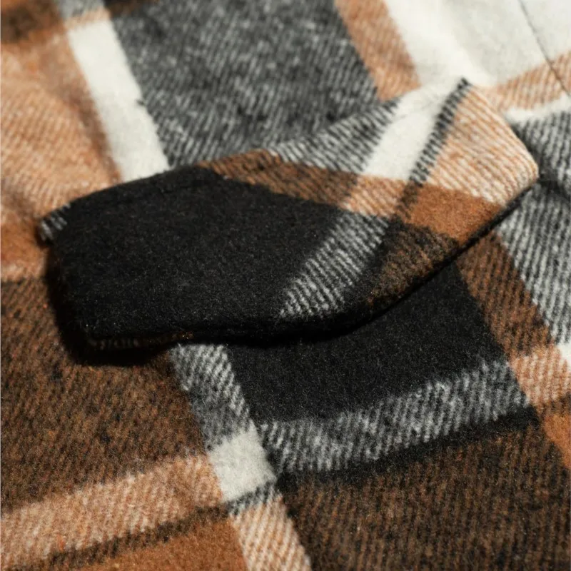 Gilet da donna stile retrò Cappotto con risvolto vintage Gilet con stampa scozzese multicolore per donna Elegante gilet di media lunghezza Cappotto Gilet autunnale