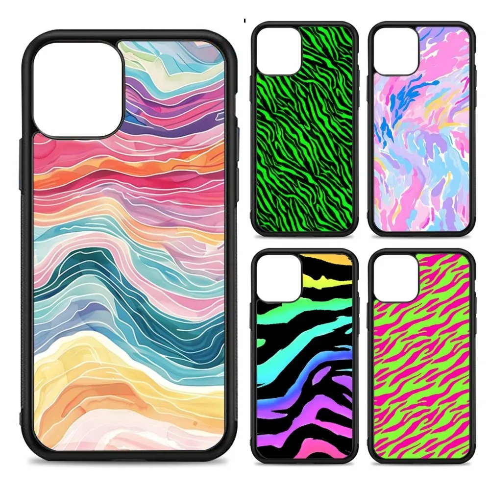 

Fashion Zebra Stripes Phone Case Silicone PC+TPU For Samsung S10 20 30 22 23 24 Plus Lite Ultra Cover