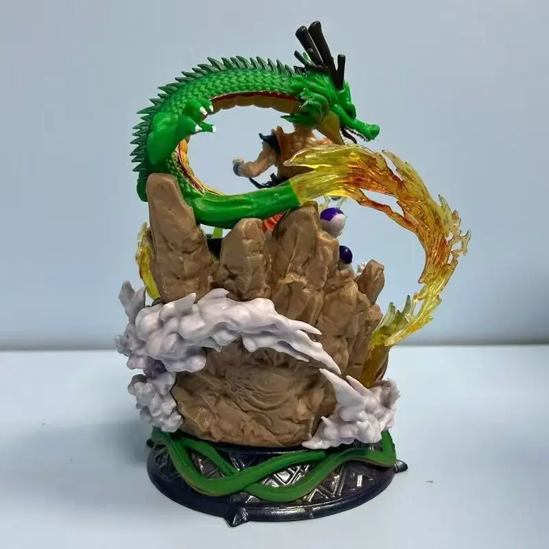 Nuevas figuras de Dragon Ball Z de 23cm, Son Goku Frieza Shenron, figura de Anime, estatua de Super Saiyan Frieza, muñeca modelo de Pvc, regalos de navidad