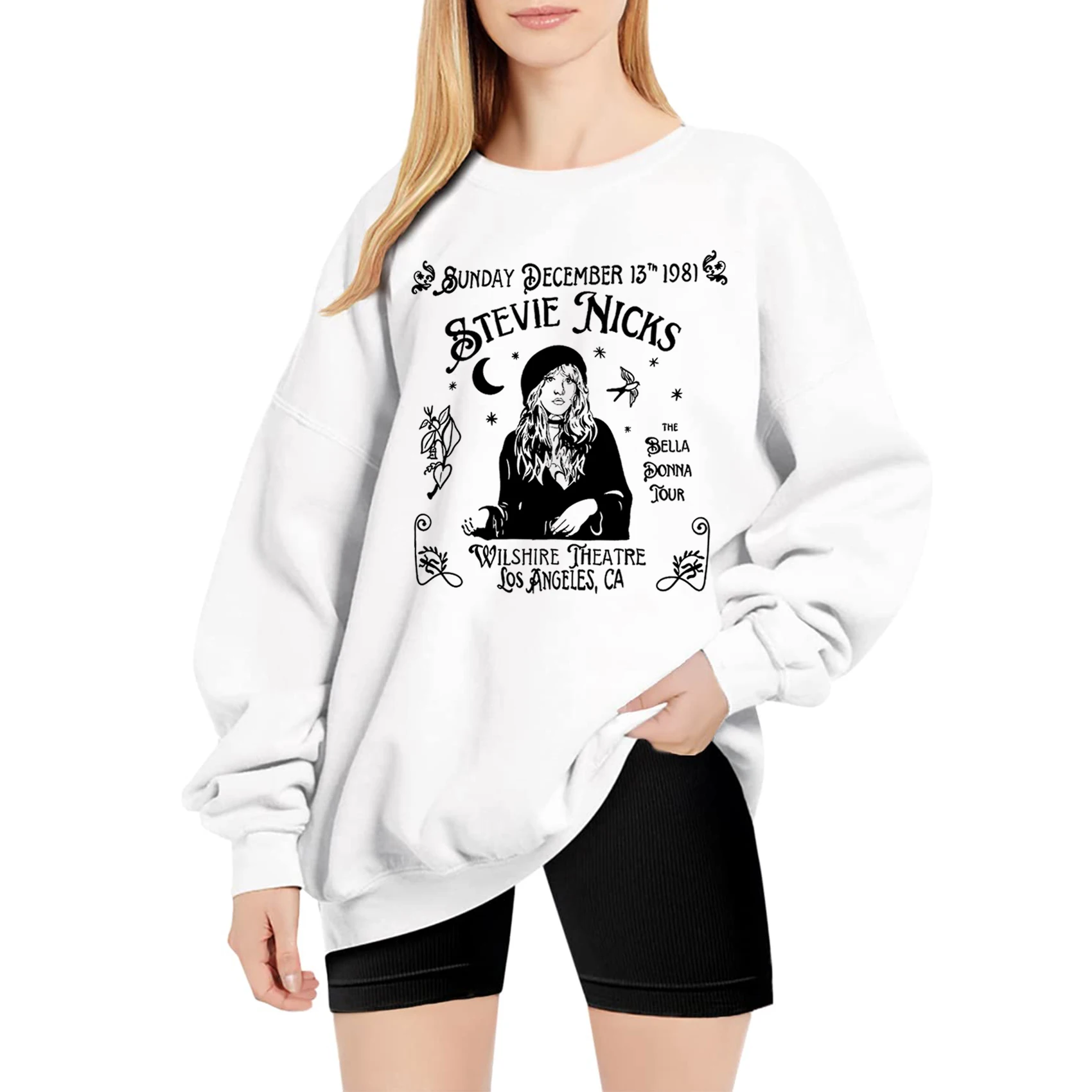 

Stevie Nicks Crewneck Hoodie Stevie Nicks Music Sweatshirt Stevie Nicks Merch Oversized Sweatshirt Pullover Tops