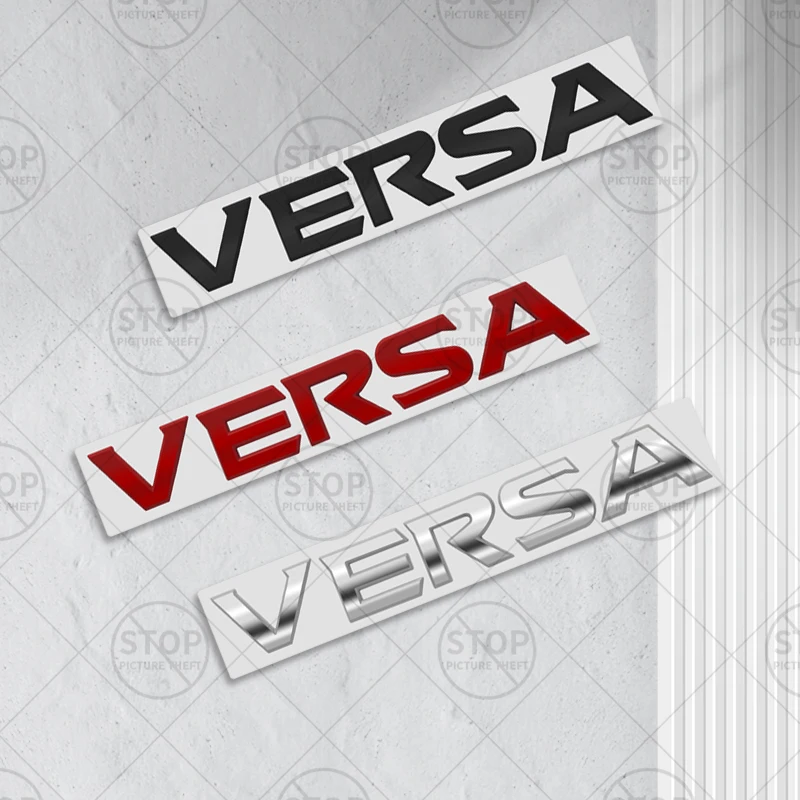 Adesivo de carro para versa logotipo s sv sr note stanza sylphy 3d decalque decoração do corpo emblema tronco traseiro acessórios de decoração