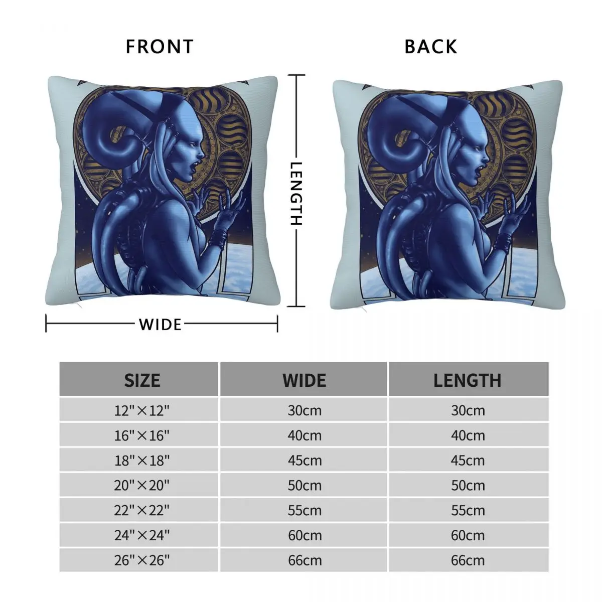 Fifth Element Diva Plavalaguna Pillowcase Polyester Linen Velvet Printed Zip Decorative Pillow Case Home Cushion Cover