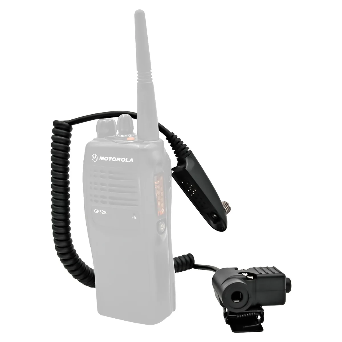 Tactical PTT U94 PTT Cable Plug Adapter for Motorola Walkie Talkie GP140 GP320 GP328 GP338 GP340 Radio Hunting Headset PTT