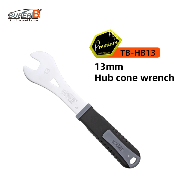 Super B Professionele Hub Cone Wrench 13-19 mm Spec Hoge kwaliteit staal Stevig en duurzaam Fietsreparatiegereedschap