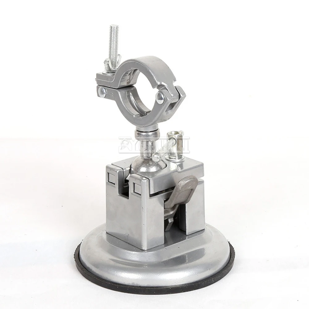 Perfuradora de mão com ventosa, suporte fixo ajustável, Mini mesa elétrica, bancada Vise, 360 ° Rotatable