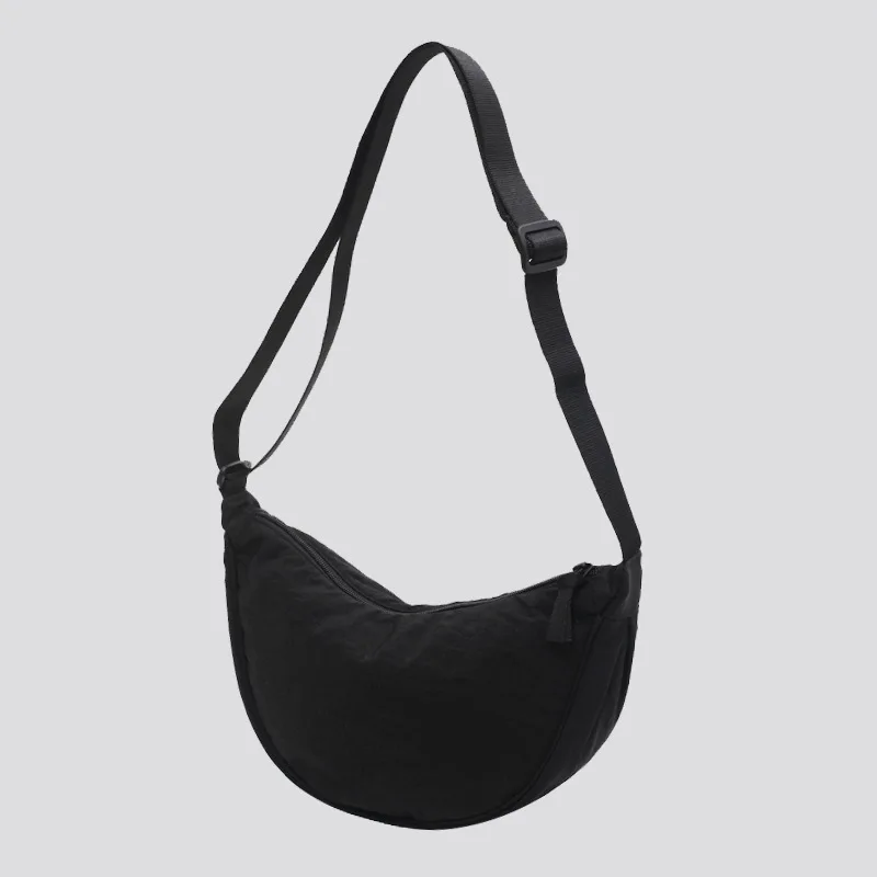 

Black Waterproof Nylon Women's Shoulder Bags Messenger Tote Handbags Large Capacity Shopper Travel Crossbody Bag for Women