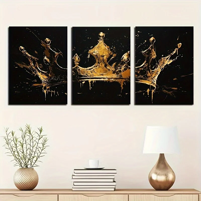 3pcs Modern Abstract Peacock Poster and Prints Vintage Peacock Art Canvas Painting Wall Art Picture for Living Room Home Decor