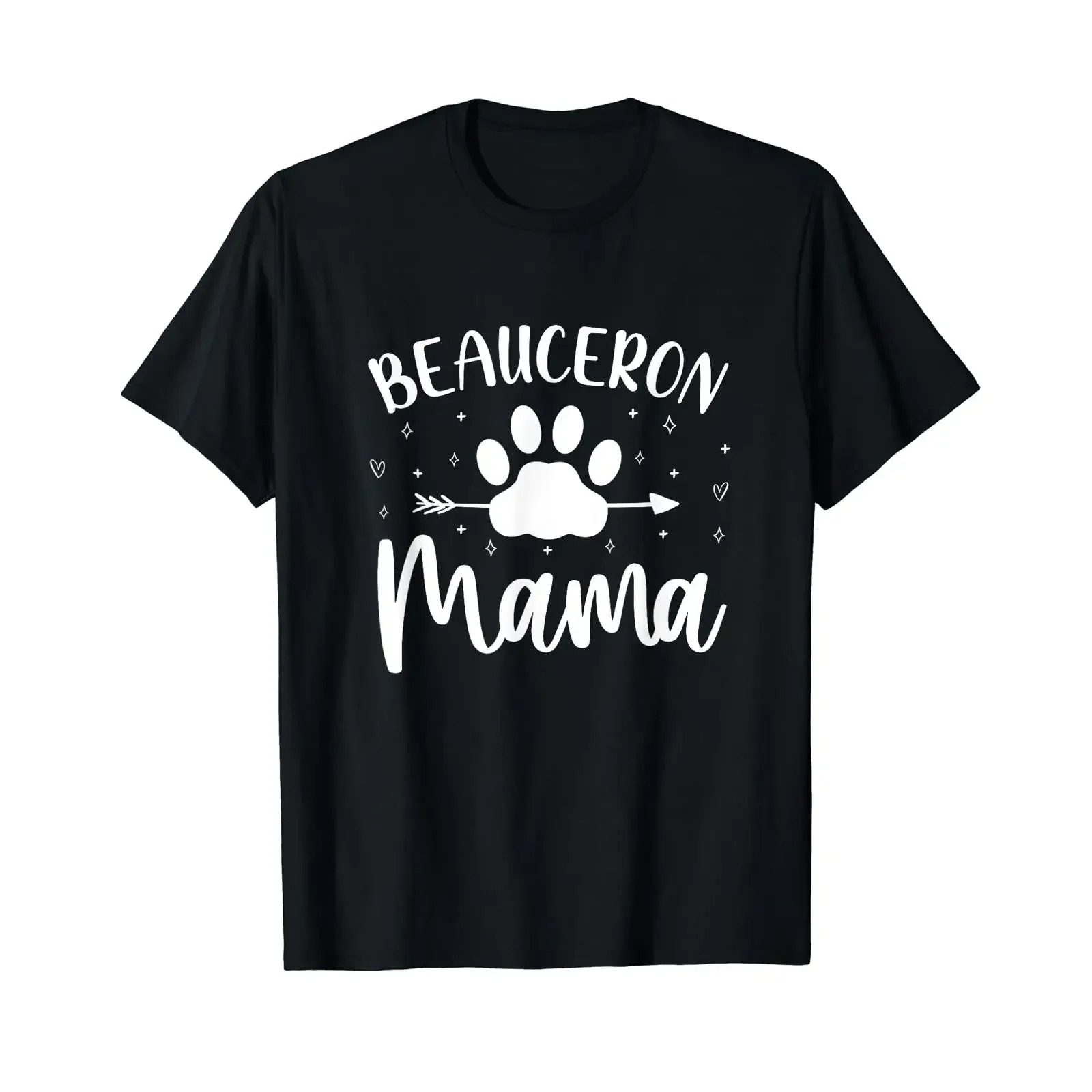 Beauceron Mama Funny Red Stocking Dog Humor T Shirt vintage Washed Stretched fashion Comfortable Top For Everyday Wear