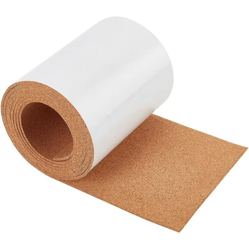 98x6 Inch Self-Adhesive Cork Roll 1/8inch Thick Backed Cork Boards Mat Strong Self-Adhesive Corkboard for Wall Furnitures Party