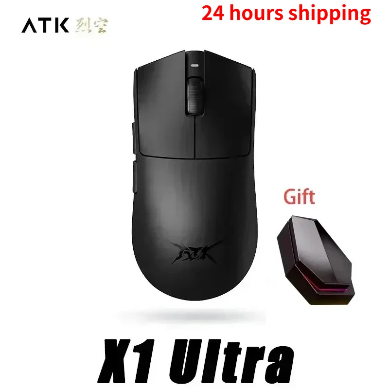 ATK Blazing Sky X1 8K Mouse Wireless  Low Latency FPS Three Mode Game Mouse Lightweight E-sports Custom PC Gaming Accessories