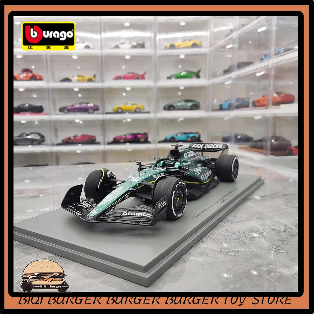 

New Product Bburago1:43 2023 Aston Martin Amr23 F1 Bburago Formula Racing Amr23 Diecast Model Alloy Luxury Vehicle Car Child toy