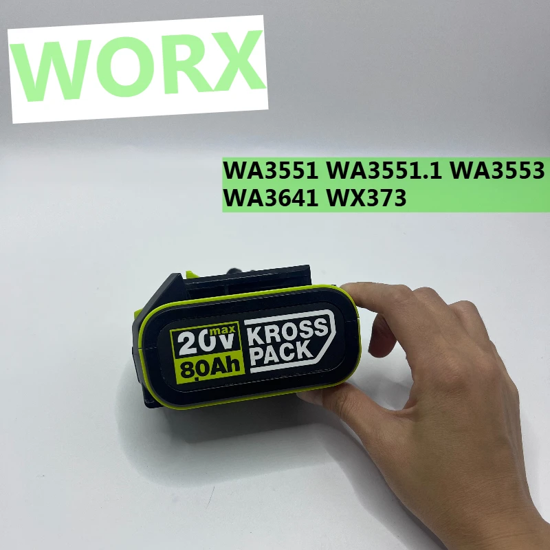 

Original WORX 20V 5.0Ah high-capacity battery, model WA3016 WA3023 WA3054 WA3027, suitable for all WORX cordless power tools.