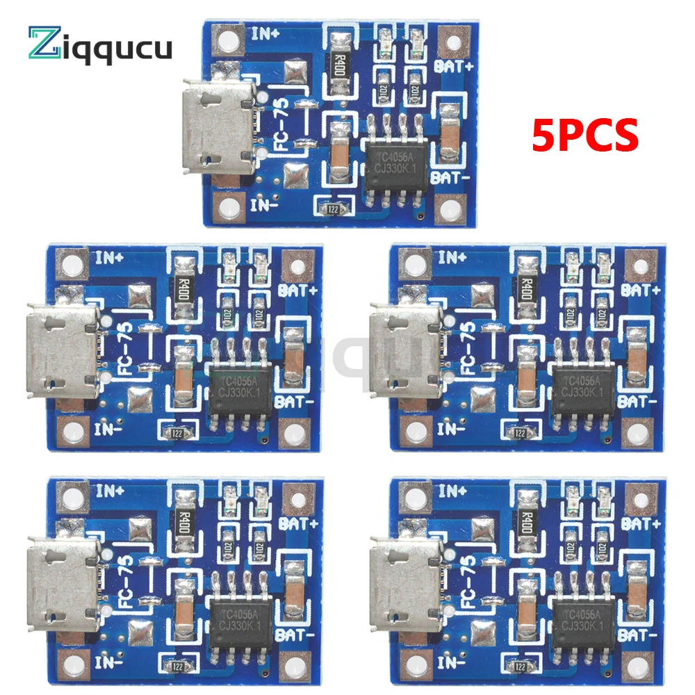 1-10Pcs Micro/Type-c/Mini 18650 TP4056 TC4056A 5V Lithium Battery Charger Module Charging Board With Protection Dual Functions