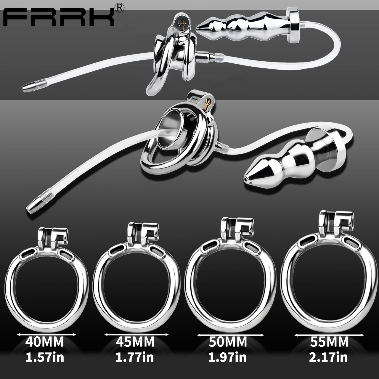 male chastity anal plug Amazon.com: Stainless Steel Male Chastity Cage Sex Toy with Anal Plug –  Dual-Use Adult Toy for Couples, Shower-Enabled Enema Kit, SM Bondage Set  with Adjustable Rings (Silvery+Anal Plug,45mm) : Health & Household