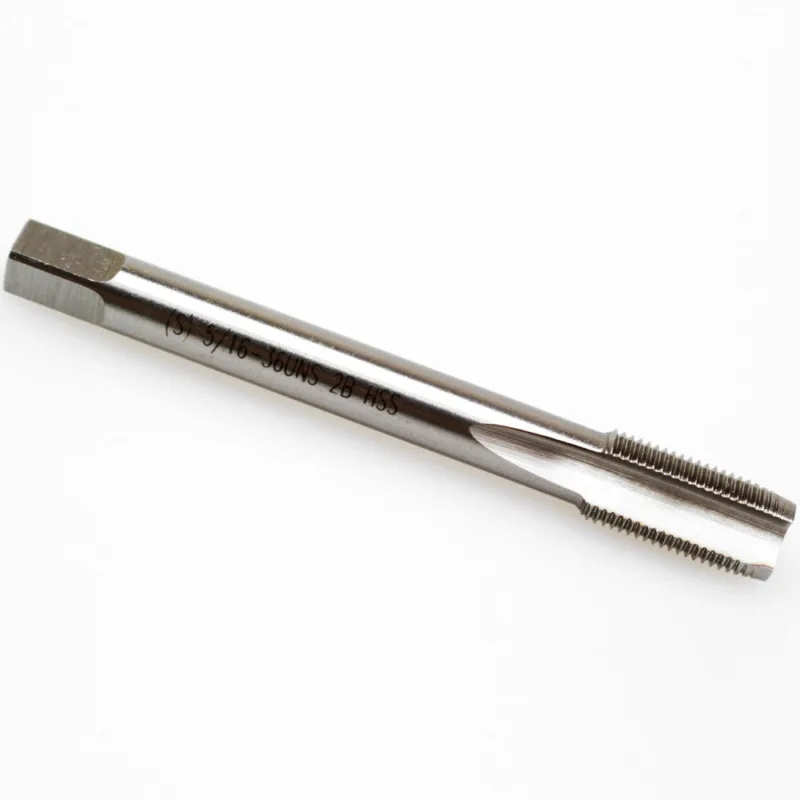 HSS Engineering Tool right hand thread tap measuring at size of 5/16 with a fine pitch of thirty six threads per inch