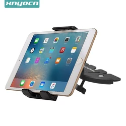 XNYOCN Adjustable Car CD Slot Tablet Phone Car Holder for iPhone 12 11 8 XR Samsung 4-12 Inch Tablet Stand for iPad Pro Air Mini