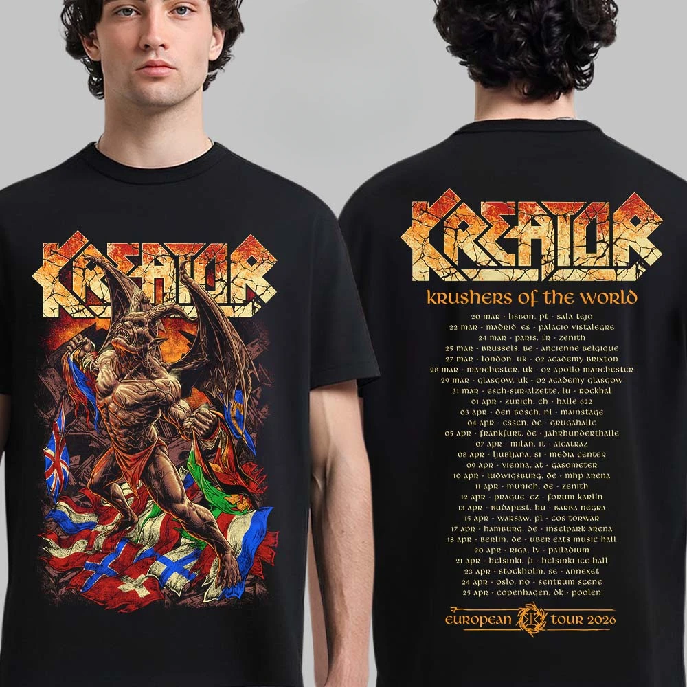 Y2k Kreator Cotton Band Shirt  - Streetwear Brand Y2K 评论和价格