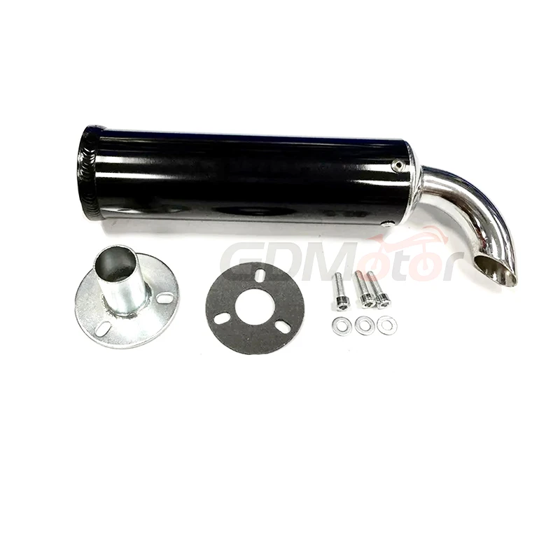 Free shipping 60x200mm universal metal 22mm motorcycle racing exhaust muffler silence 2 stroke