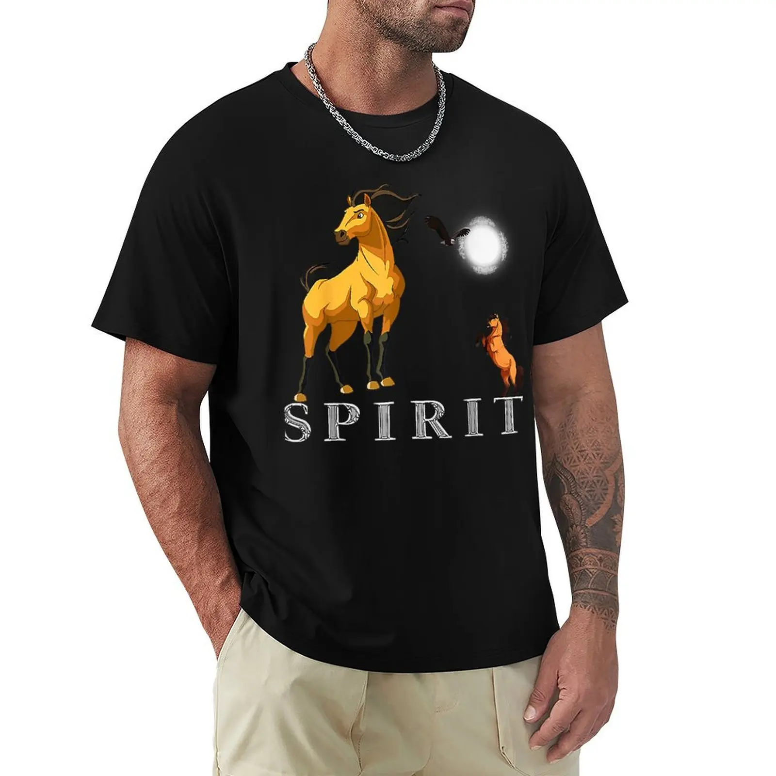 Spirits Stallions of the Cimarrons T-Shirt man t shirt summer T-Shirt