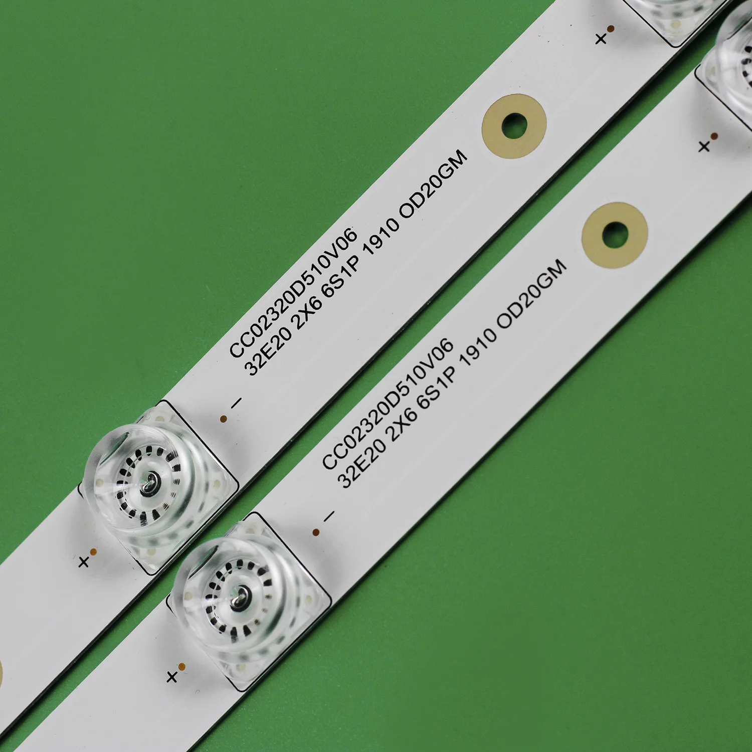2Pcs/Set 6V 510mm LED Strips Bar LED TV Backlights For 32 Inch TV CC02320D510V11 WD32E20 2X6 6S1P 0D25 5032A 5032B