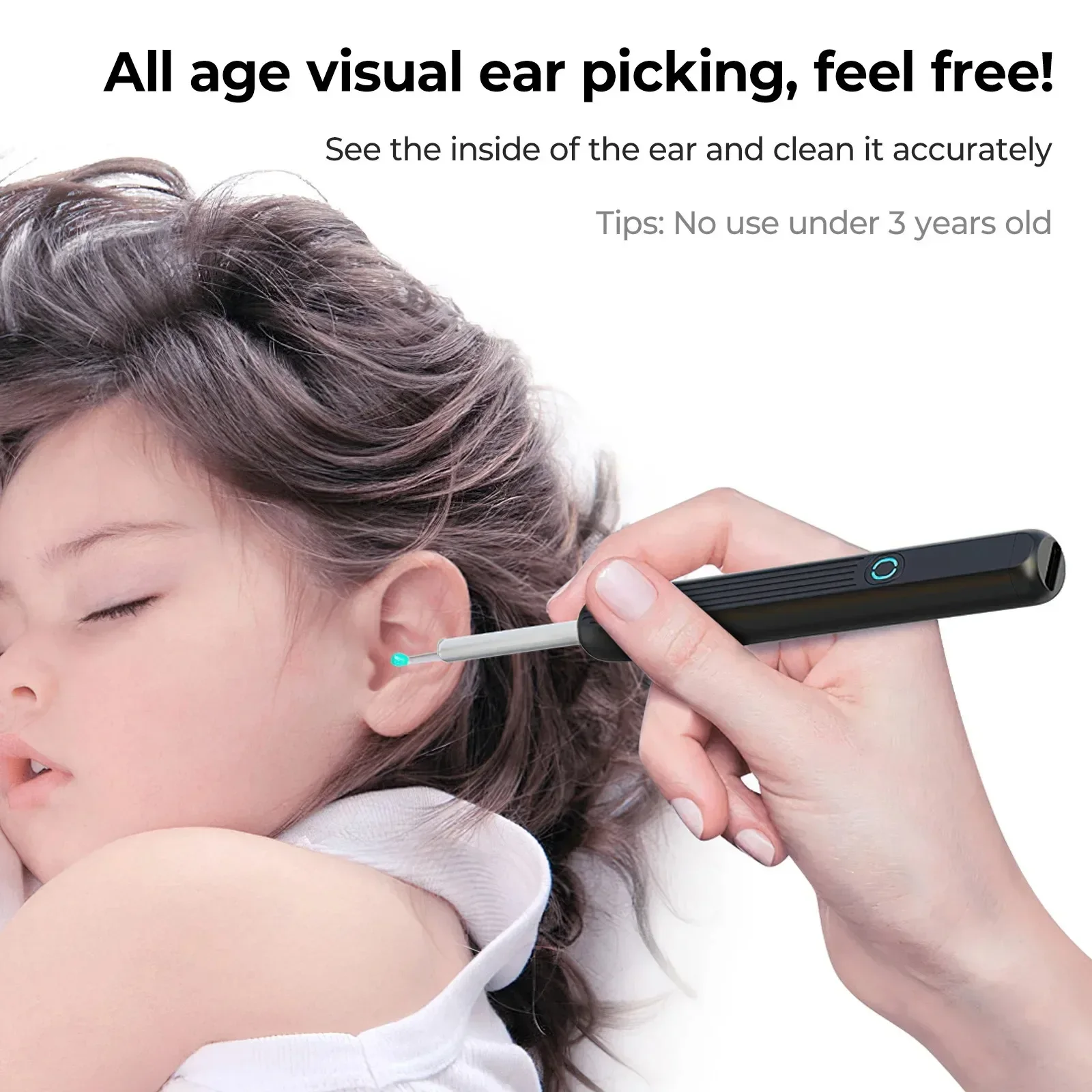 Wireless Smart Visual Ear Cleaner 1080P NE3 Ear Wax Removal Tool Earpick Camera Ear Endoscope for iOS Android App