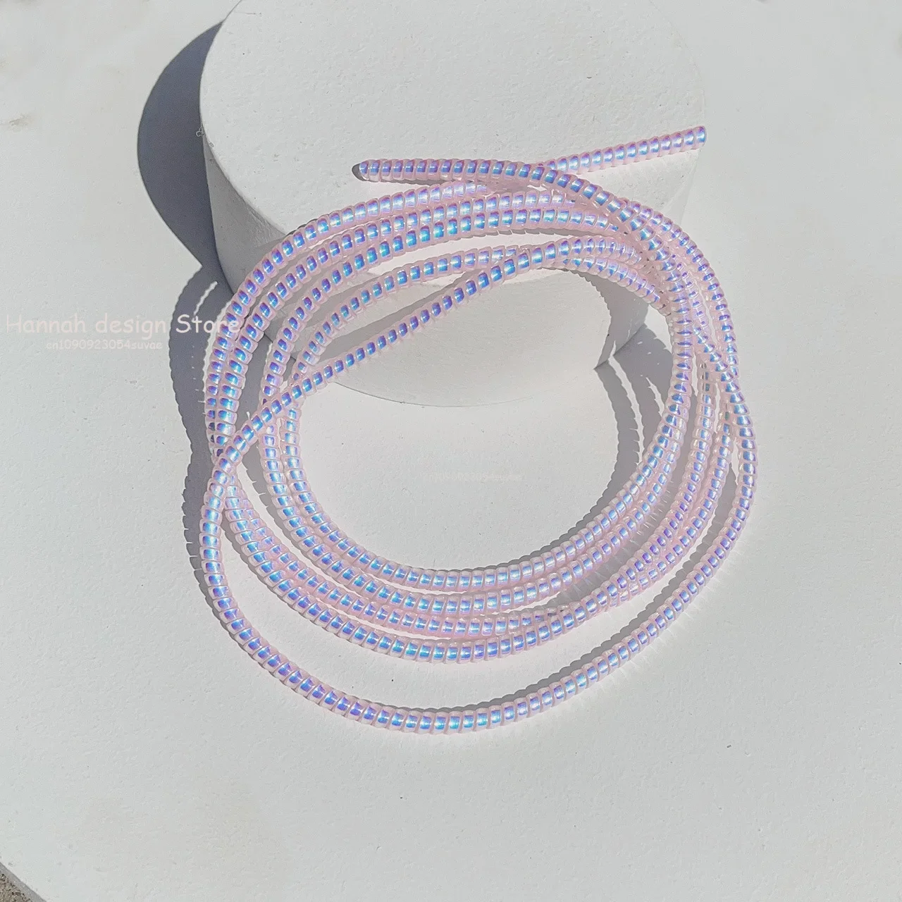 1Roll 1.6m Laser Color USB Charging Data Cable Protector Anti-break Spring Protection Rope Wire Cord Rope Earphone Bobbin Winder view 6