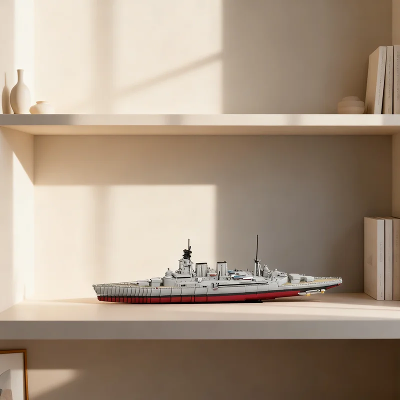 4186pcs MOC HMS Hood Boat Model Building Blocks Toys Construction Christmas Gifts Education Idea Creative Birthday Assemble DIY