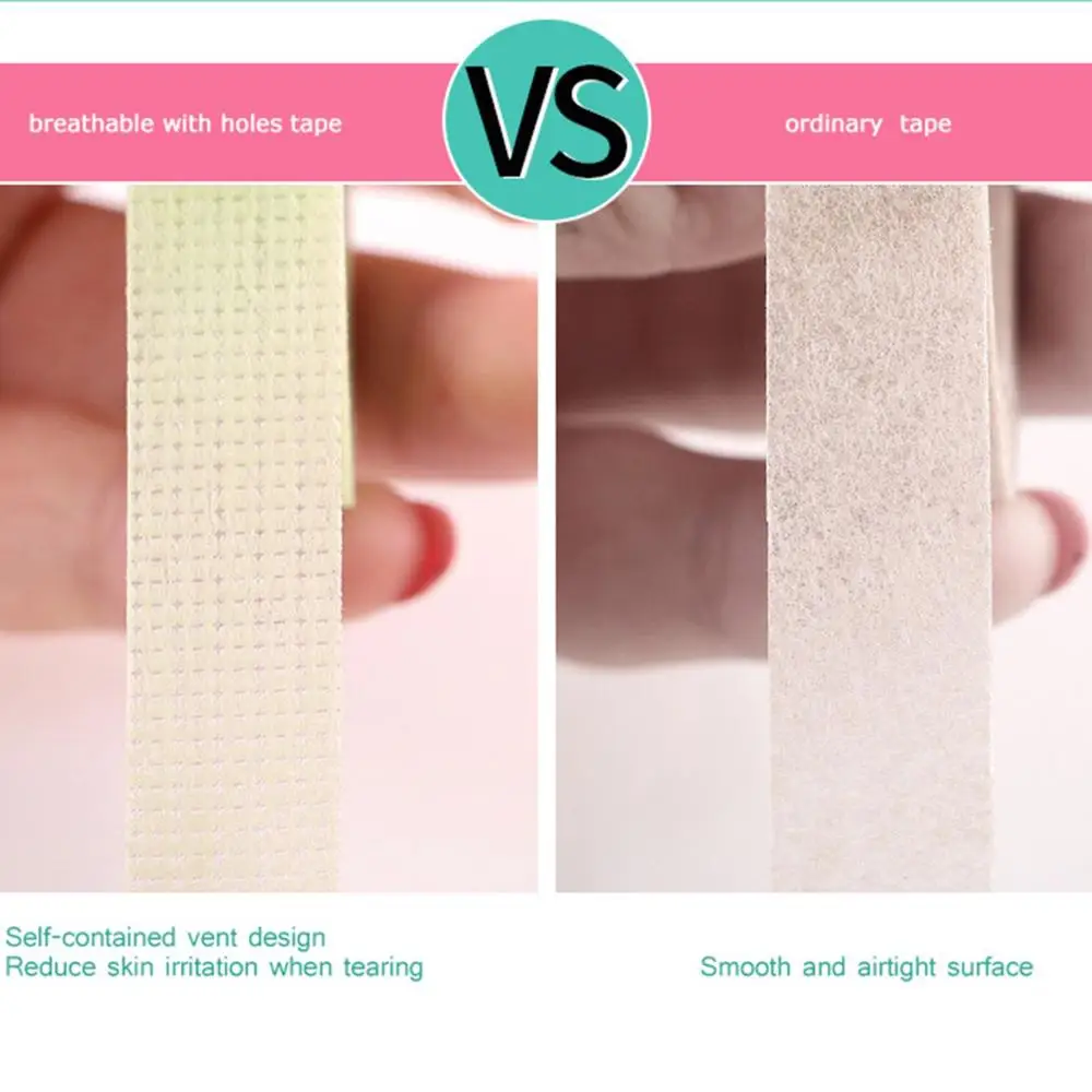 Tissu microporeux facile à déchirer, outils de cils individuels, greffage de faux cils sous les yeux, bande d'extension de faux cils