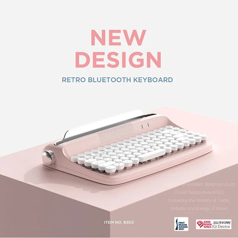 

Actto Tablet Keyboard Bluetooth Mobile Phone External Connection Air Protective Case Computer Combo Retro Mini Wireless Office
