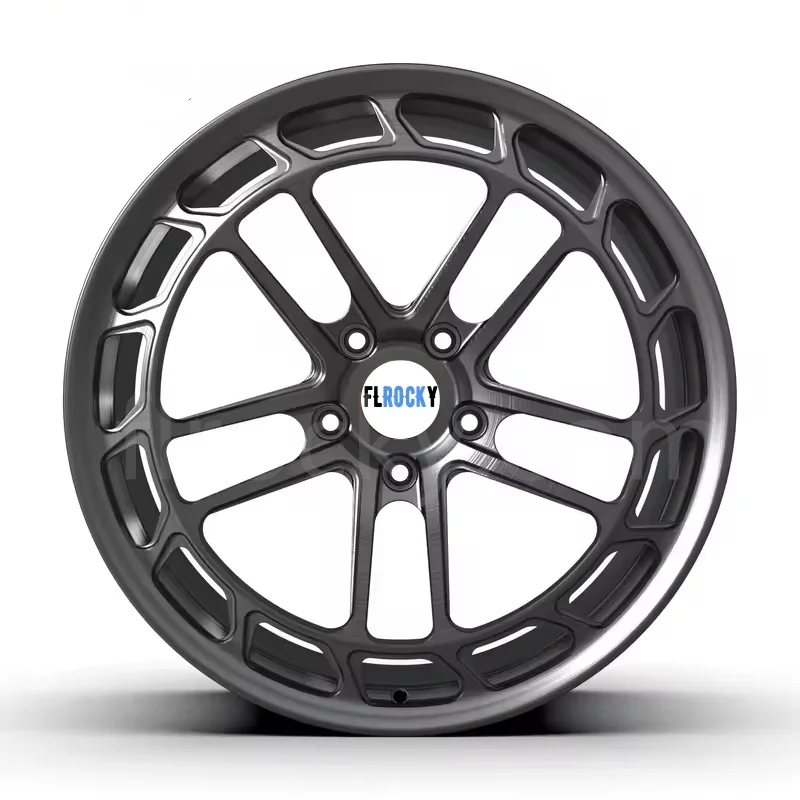 

Flrocky Golden Chrome Carbon Fiber Passenger Customized Wheels Aluminum Alloy for RR 5x130 Deep Concave 17-24 Inch Wheel