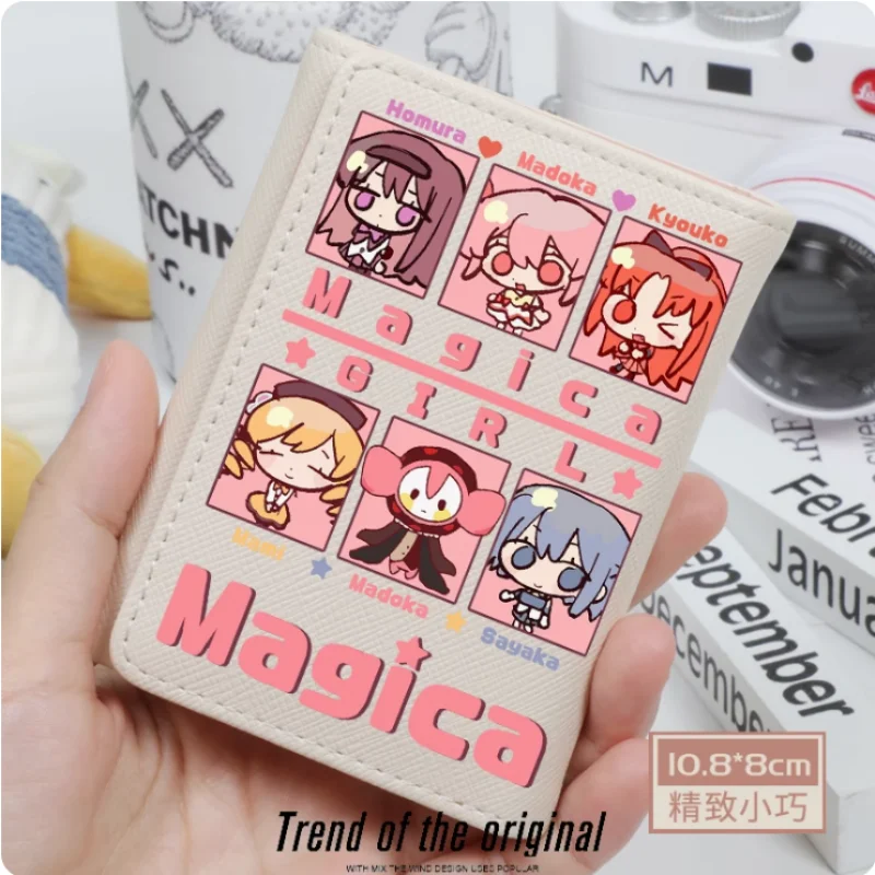 

Anime Puella Magi Madoka Magica Wallet Women's Fold Bag Multi Card Large Capacity Fashion Wallet Gift