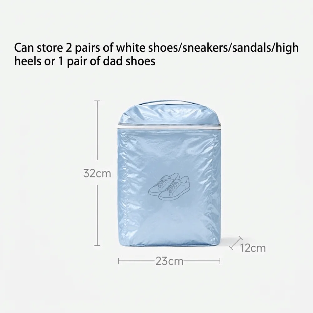 Durable Water-Resistant Travel Shoe Bag Portable Foldable Shoe Pouch Odor-Resistant Lightweight Sport Shoe Bag Travel