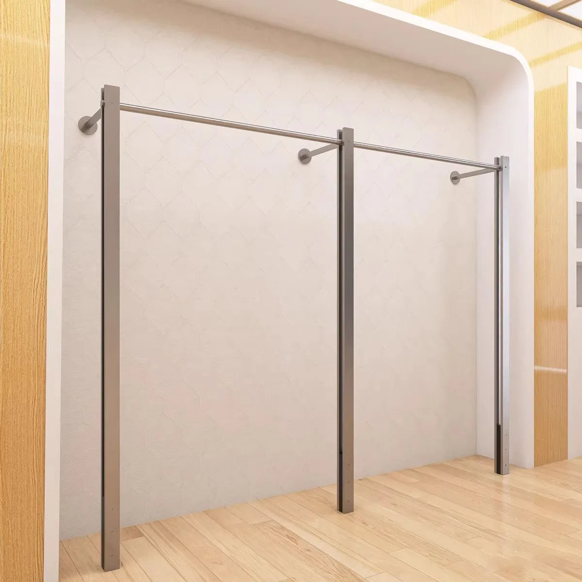 New, high end, wall hanging, wall hanging, display rack, clothing store, display